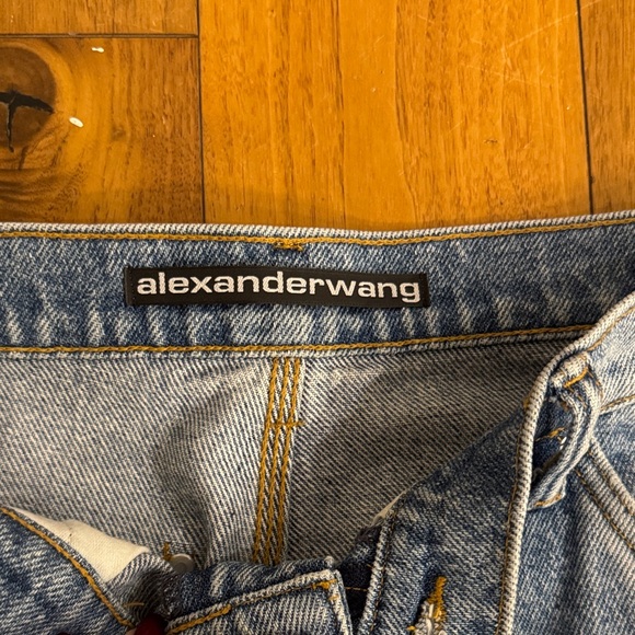 Alexander Wang Light Blue Straight Leg Jeans - Picture 7 of 9